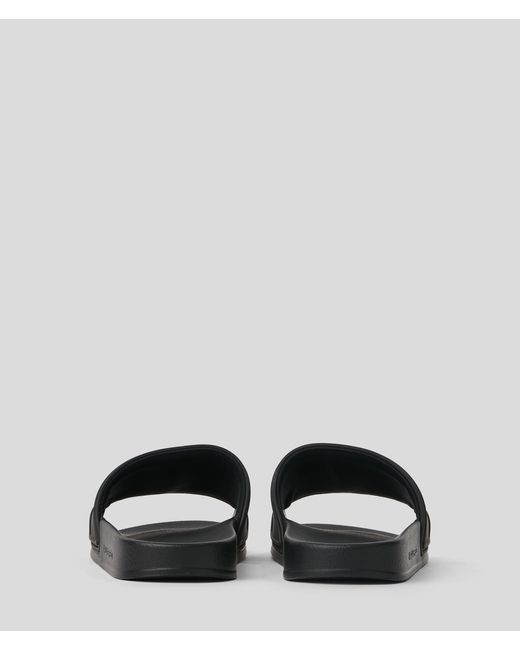 Karl Lagerfeld Black Ikon Nft Kondo Slippers for men