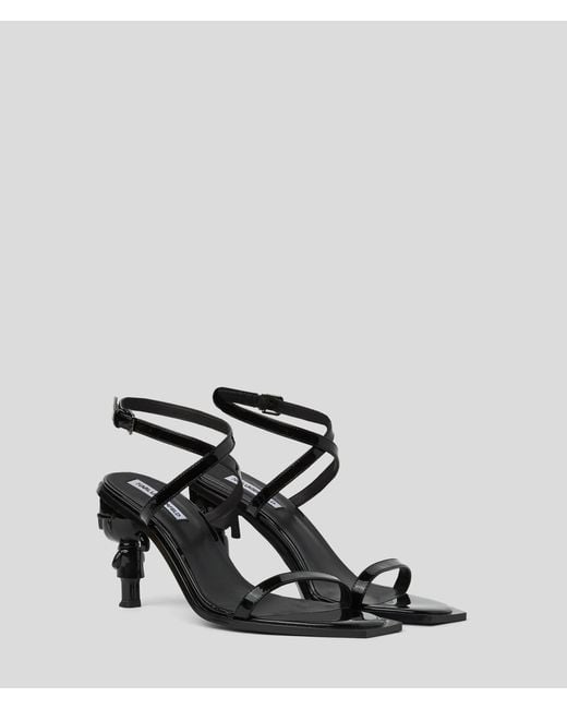 Sandales À Talons Ikon Nft Karl Lagerfeld en coloris Black