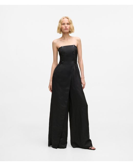 Karl Lagerfeld Black Tailored Jumpsuit
