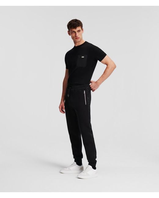 Karl Lagerfeld Black Sweatpants for men