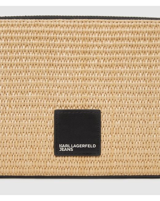 KL Jeans Natural Woven Convertible Pouch
