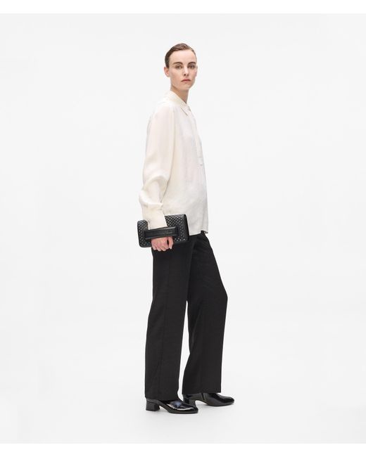 Karl Lagerfeld Black Ikon K Schultertasche Mit Nieten