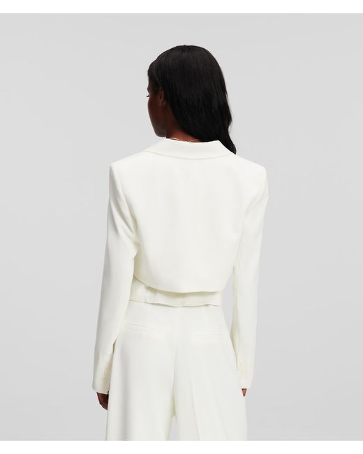 Veste Transformable Habillée Sélectionnée Par Hun Kim Karl Lagerfeld en coloris White