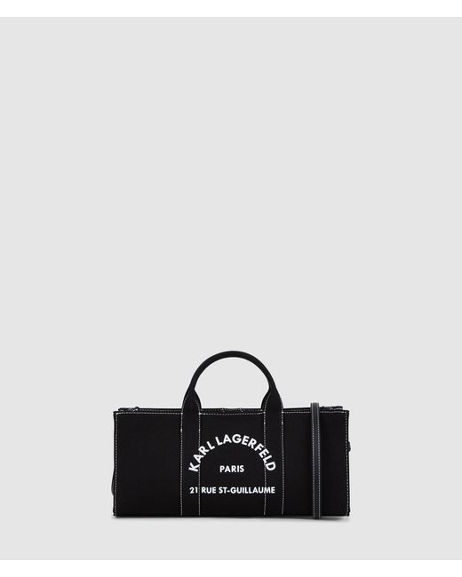 Karl Lagerfeld Black Rue St-Guillaume Elongated Tote Bag