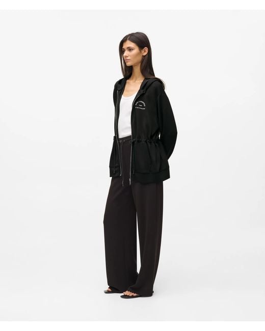 Karl Lagerfeld Black Rue St-Guillaume Zip-Up Hoodie