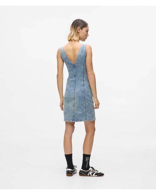 KL Jeans Blue V-Neck Denim Dress