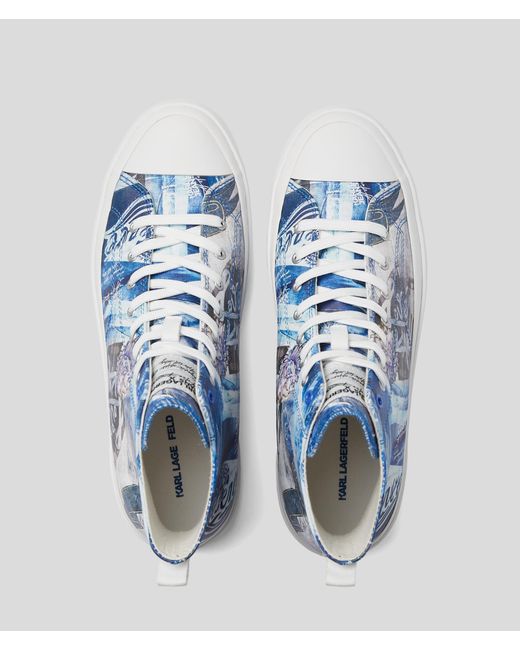 Karl Lagerfeld Blue Klj X Atelier Reservé Vulc Sneaker Mit Hohem Schaft, Frau, Größe