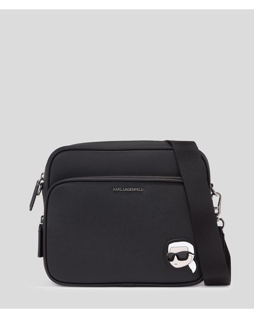 Karl Lagerfeld Black K/ikonik Small Messenger Bag for men