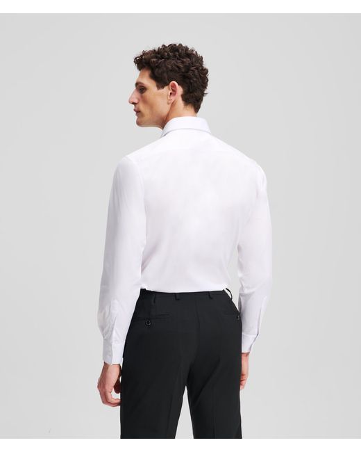Karl Lagerfeld White Modern-Fit Shirt for men