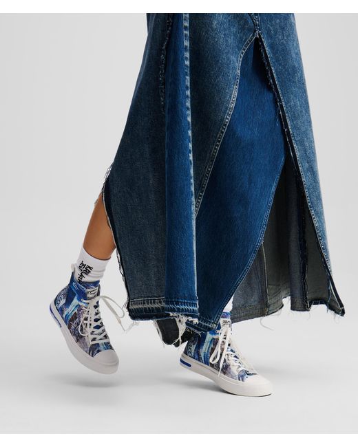 Karl Lagerfeld Blue Klj X Atelier Reservé Vulc Sneaker Mit Hohem Schaft, Frau, Größe