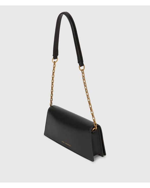 Karl Lagerfeld White K/Autograph Mini Flap Shoulder Bag