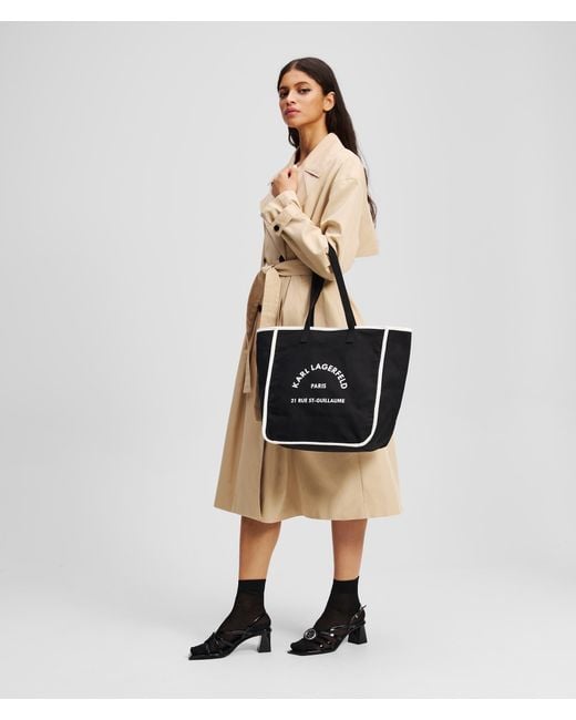 Karl Lagerfeld Black Rue St-guillaume Shopper