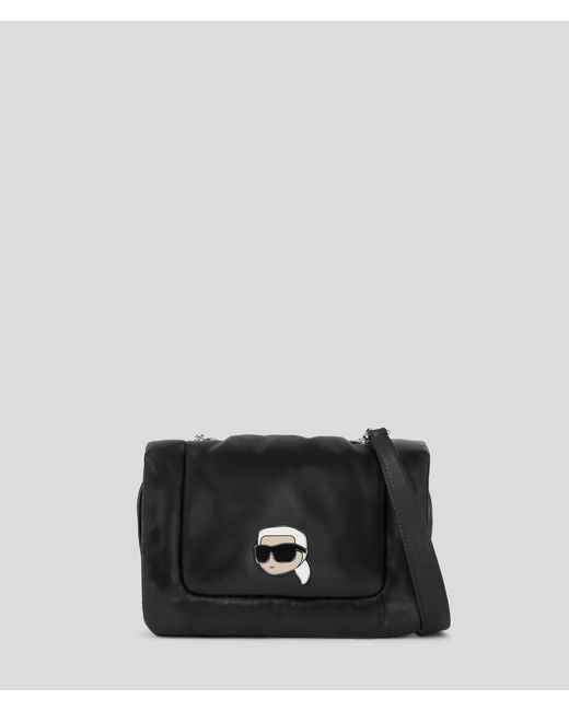 Karl Lagerfeld Black K/ikonik Puffy Crossbody Bag
