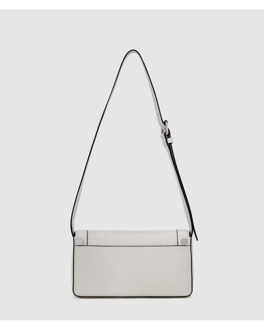 Karl Lagerfeld White K/Rocky Marais Schultertasche