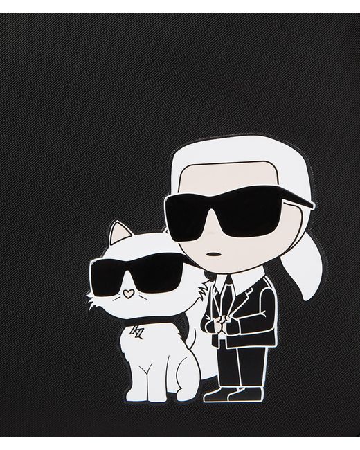 Karl Lagerfeld Black K/ikonik Nylon Shoulder Pouch