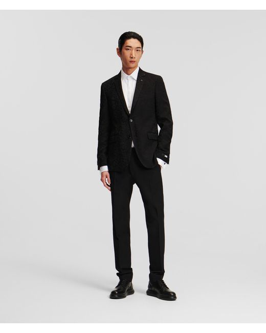 Karl Lagerfeld Black Tailored Jacket for men