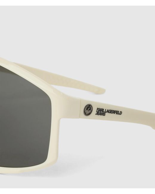 Karl Lagerfeld Gray Klj X Dragon Shield Sunglasses