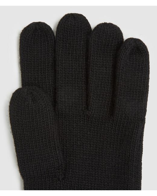 KL Jeans Black Logo Knitted Gloves