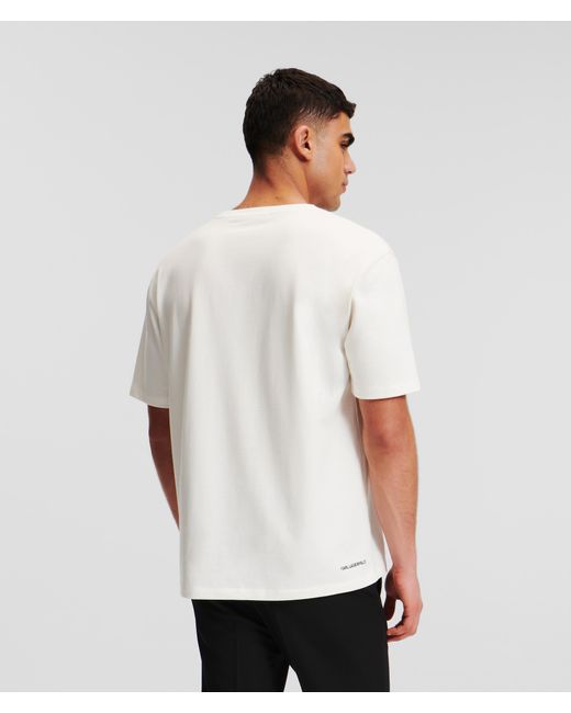 Karl Lagerfeld White Sunglasses T-shirt for men