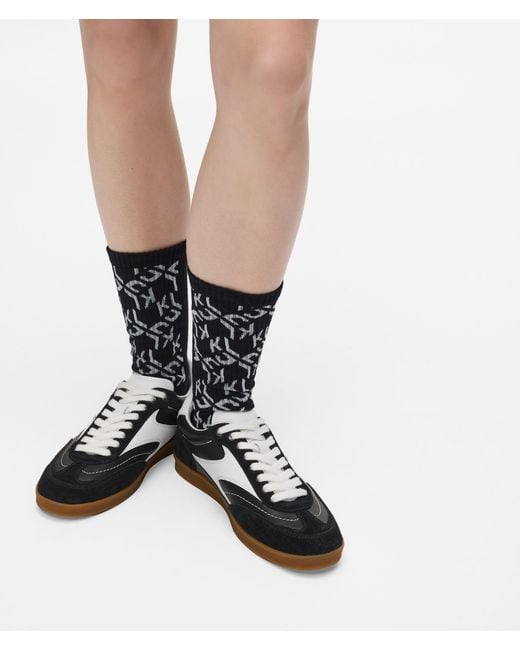 KL Jeans Black Monogram Socks