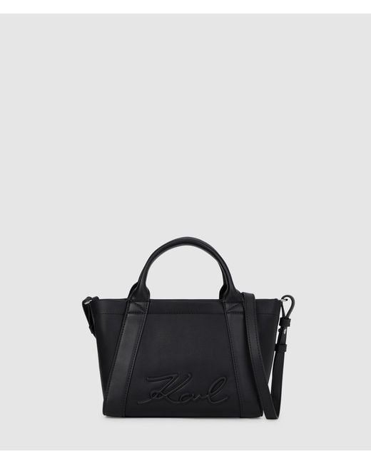 Karl Lagerfeld Black K/Ville Small Tote Bag