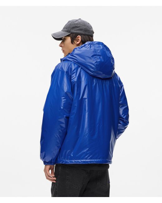 KL Jeans Blue High-Shine Utility Jacket for men