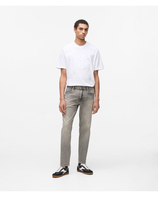 KL Jeans Schmal Zulaufende Jeans, Herren, Größe in White für Herren