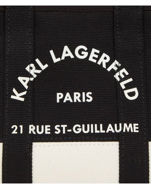 Karl Lagerfeld Black Rue St-Guillaume Mini Tote Bag
