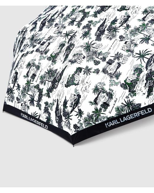 Karl Lagerfeld Multicolor K/Signature Villa De Vigie Small Umbrella, Multicoloured