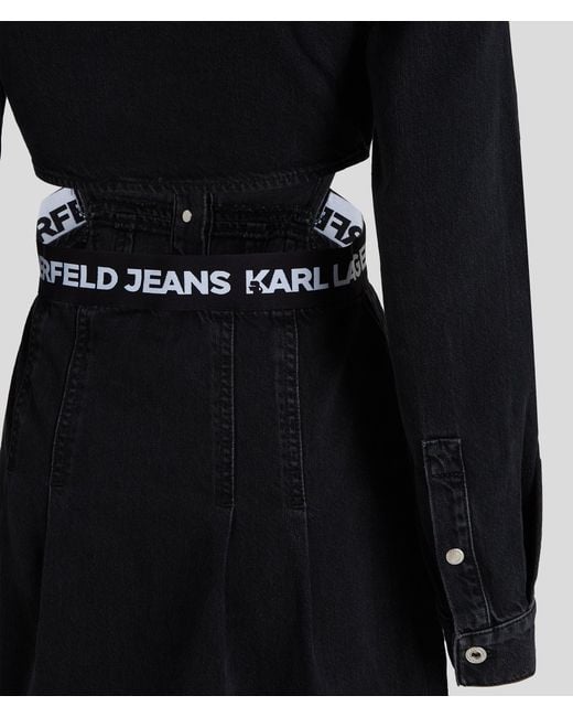 KL Jeans Blue Denim Cutout Dress