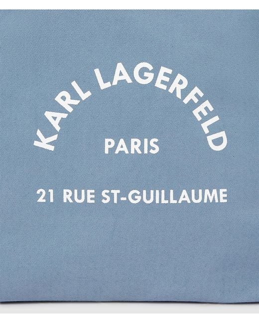 Karl Lagerfeld Blue Rue St-Guillaume Shopper