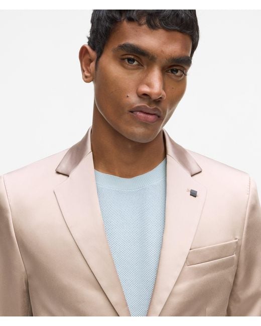 Karl Lagerfeld Natural Satin Blazer for men