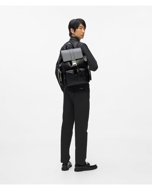 Karl Lagerfeld Black K/Traveller Backpack for men