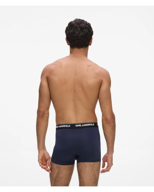 Karl Lagerfeld Blue Logo Micro Trunks – 3-Pack for men