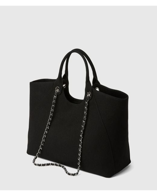Karl Lagerfeld Black Exclusive Rue St-Guillaume Chain Shopper