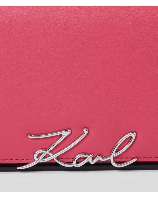 Karl Lagerfeld Pink K/signature Crossbody Bag