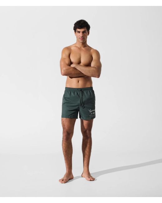 Karl Lagerfeld Vacances De Karl Kurze Boardshorts, Herren, Größe in Green für Herren