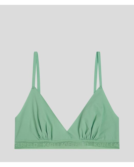 Soutien-gorge Triangle Logo Karl Lagerfeld en coloris Green