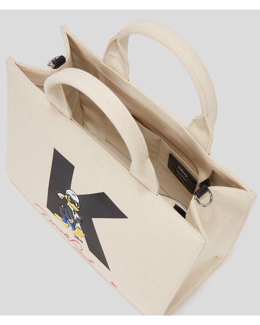 Karl Lagerfeld Natural Disney X Kl Medium Shopper, Frau, Größe