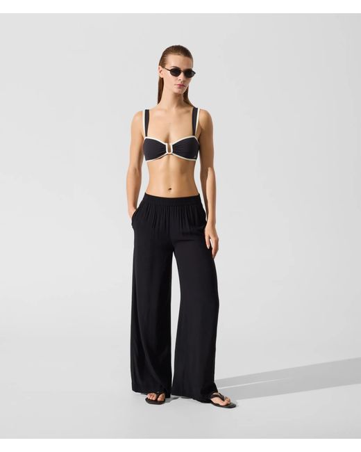 Karl Lagerfeld Blue Signature Beach Pants