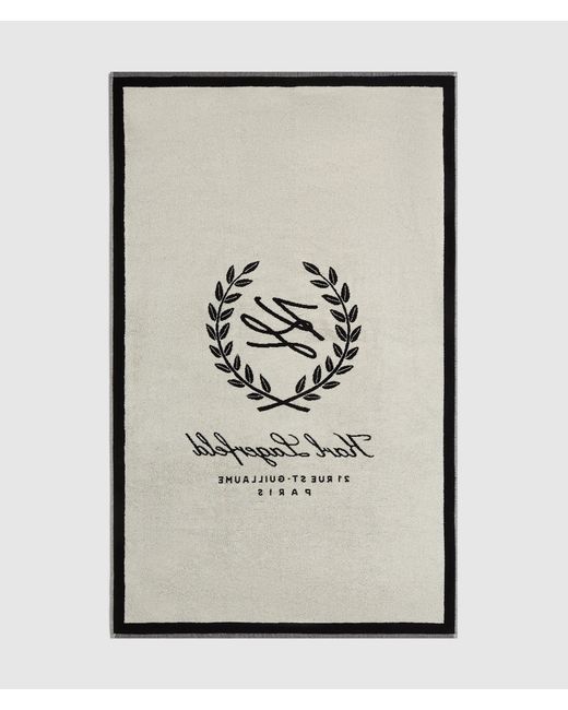 Karl Lagerfeld Black Crest Beach Towel