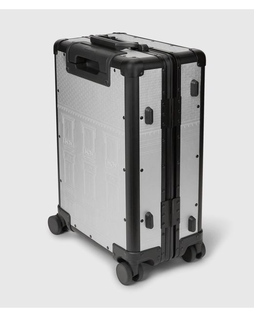 Karl Lagerfeld Gray Rue St-Guillaume Metallic Trolley Bag