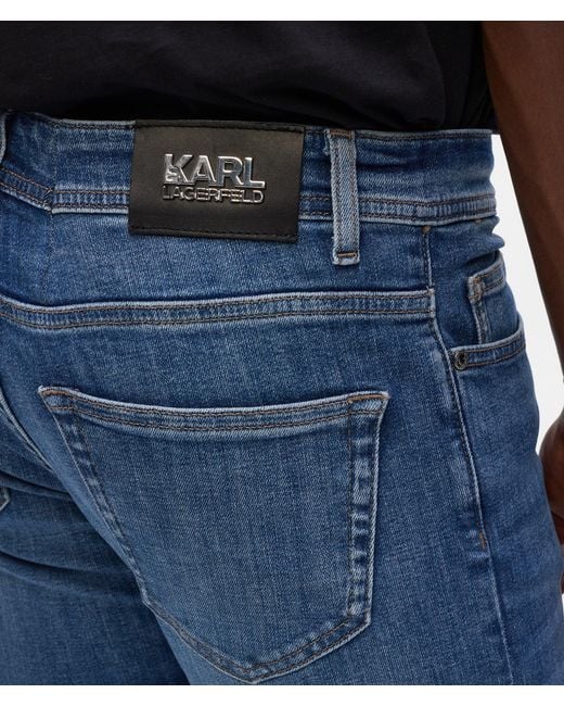 Karl Lagerfeld Blue Classic Jeans for men