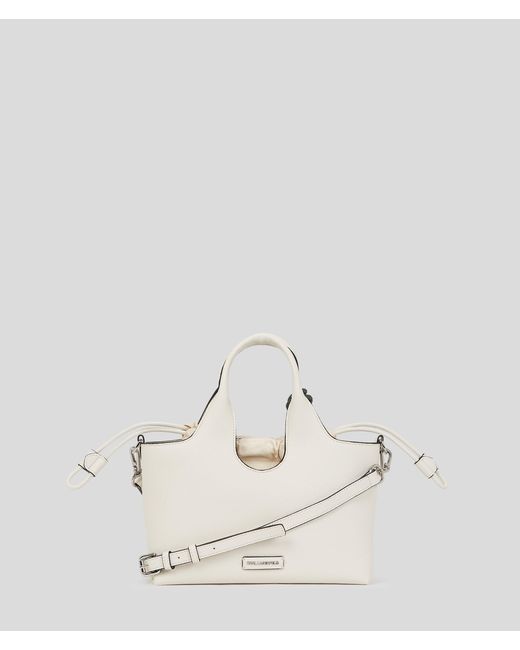 Karl Lagerfeld Natural Ikon Small Grainy Tote Bag