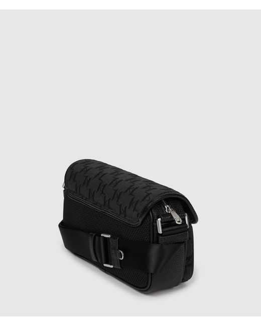 Sac Messenger Jacquard K/Monogram, Homme, Taille Karl Lagerfeld pour homme en coloris Black