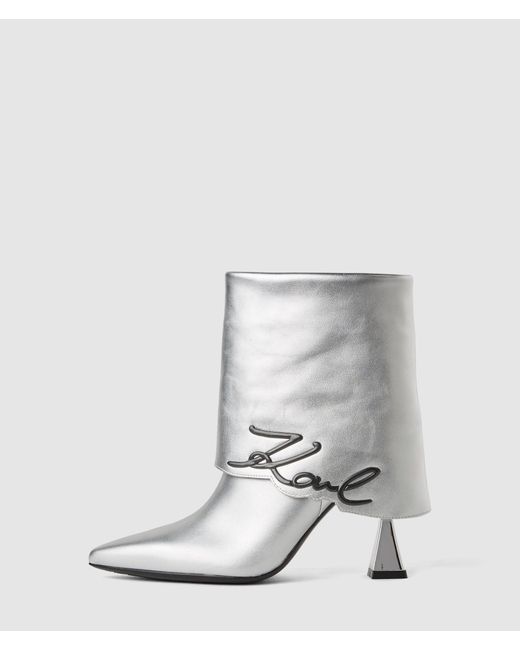 Bottes Exclusif À Rabat Debut Ii, Femme, Taille Karl Lagerfeld en coloris Metallic