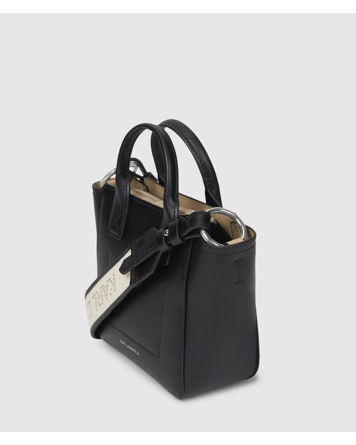 Karl Lagerfeld Black K/Daily Mini Pocket Tote Bag