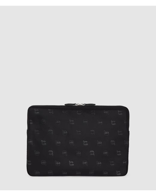 Karl Lagerfeld Black Ikon Nylon Laptop Sleeve