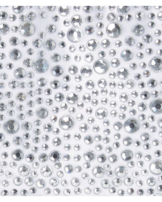 Karl Lagerfeld White Rhinestone Collar Handpicked By Hun Kim