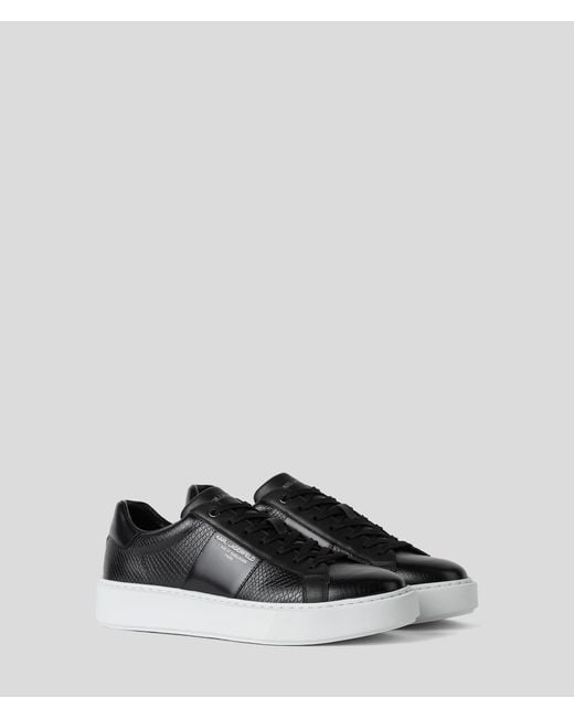 Karl Lagerfeld Black Rue St-guillaume Maxi Kup Python Sneakers for men